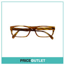No Lens Yellow & Brown Translucent Tortoiseshell Frame Glasses RRP £325