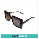 Black 3D Pattern Sunglasses With Brown Tortoiseshell Arm Detail RRP £325