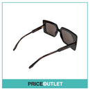 Black 3D Pattern Sunglasses With Brown Tortoiseshell Arm Detail RRP £325