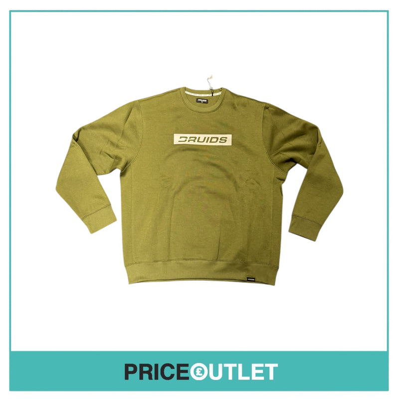 Druids - Tech Crew Sweatshirt - Khaki - XXXL - Brand New With Tags
