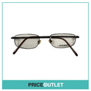 Clear Lens Brown Thin Frame Glasses RRP £325