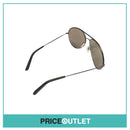Silver Reflective Lens Sunglasses With Black Frame RRP £325