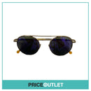 Purple Reflective Lens Sunglasses With Gold Frame RRP £325