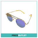 Purple Reflective Lens Sunglasses With Gold Frame RRP £325