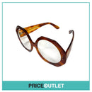 Clear Lens Brown Tortoiseshell Frame Glasses RRP £325 (27)