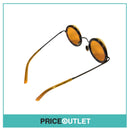 Orange Lens Round Brown Tortoiseshell Frame Sunglasses With Translucent Orange Detail RRP £325