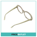 No Lens White & Pink Writing Round Frame Glasses RRP £325