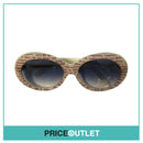 Pink & White Writing Frame Round Sunglasses RRP £325