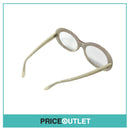 Clear Lens Pink & White Writing Round Frame Glasses RRP £325