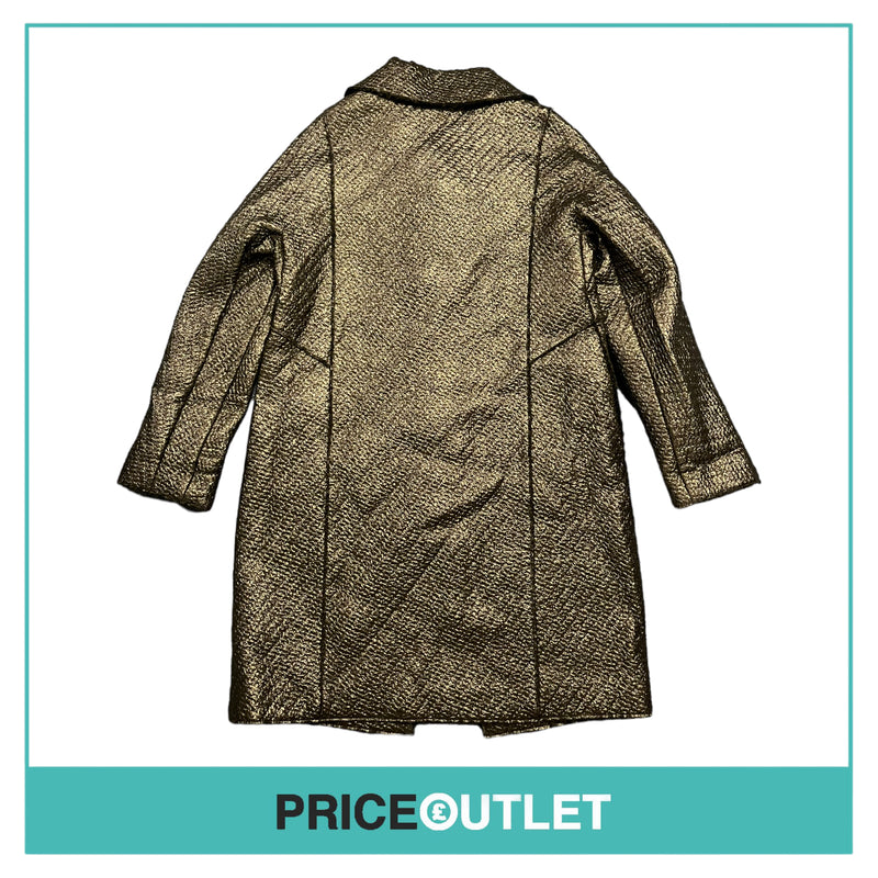 Giles - Shiny Black Textured Coat - Size 42 - BRAND NEW WITH TAGS