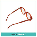 Clear Lens Orange Red Frame Glasses RRP £325