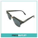 Grey Frame Square Sunglasses With Gold Frame Detail RRP £325