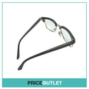 No Lens Grey Square Frame Glassed With Gold Detail RRP £325