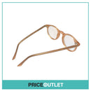 Clear Lens Translucent Peach Round Frame Glasses RRP £325