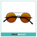 Orange Lens Black Metal Frame Sunglasses RRP £325