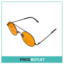 Orange Lens Black Metal Frame Sunglasses RRP £325