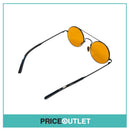 Orange Lens Black Metal Frame Sunglasses RRP £325