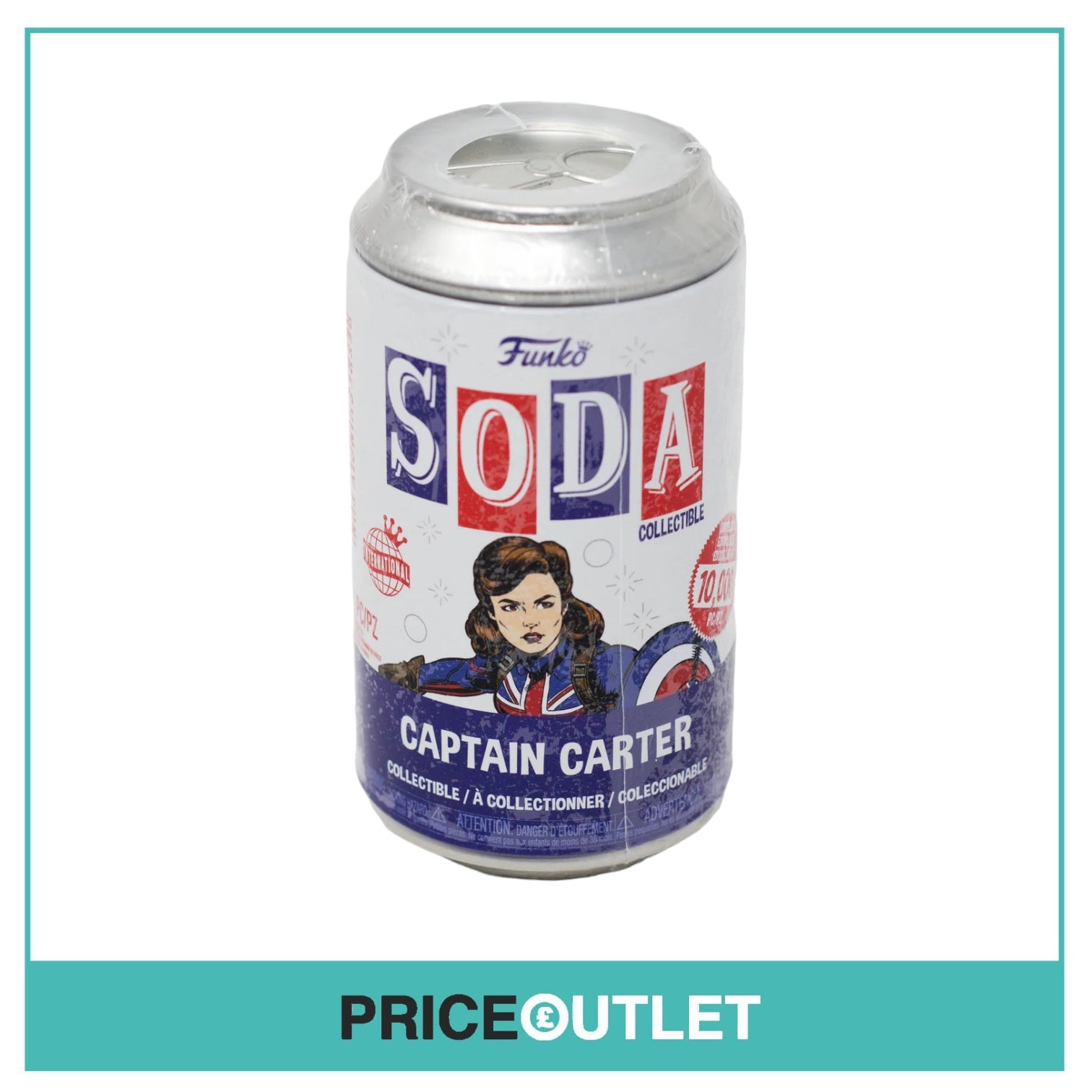 Captain Carter- Funko Soda Vinyl Figure! Box Of 6 - Marvel What IF? - International LE10000 Pcs - Brand New