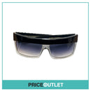 Clear & Black Square Frame Sunglasses RRP £325