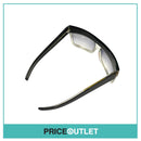 Clear & Black Square Frame Sunglasses RRP £325