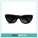 Black Crack Effect Cat Eye Sunglasses RRP £325