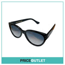 Black Crack Effect Cat Eye Sunglasses RRP £325