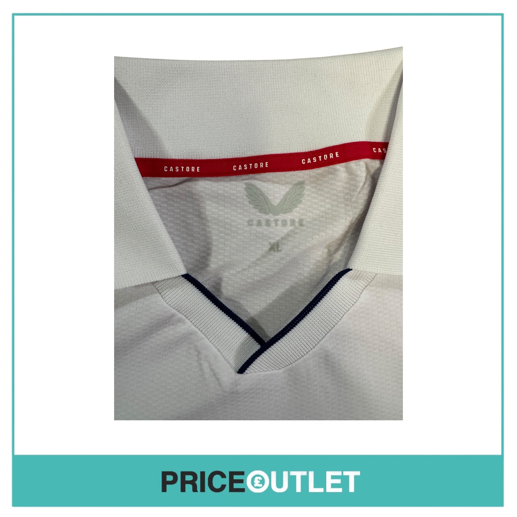 Castore - England Cricket Pro Short Sleeved Polo - XL - Brand New