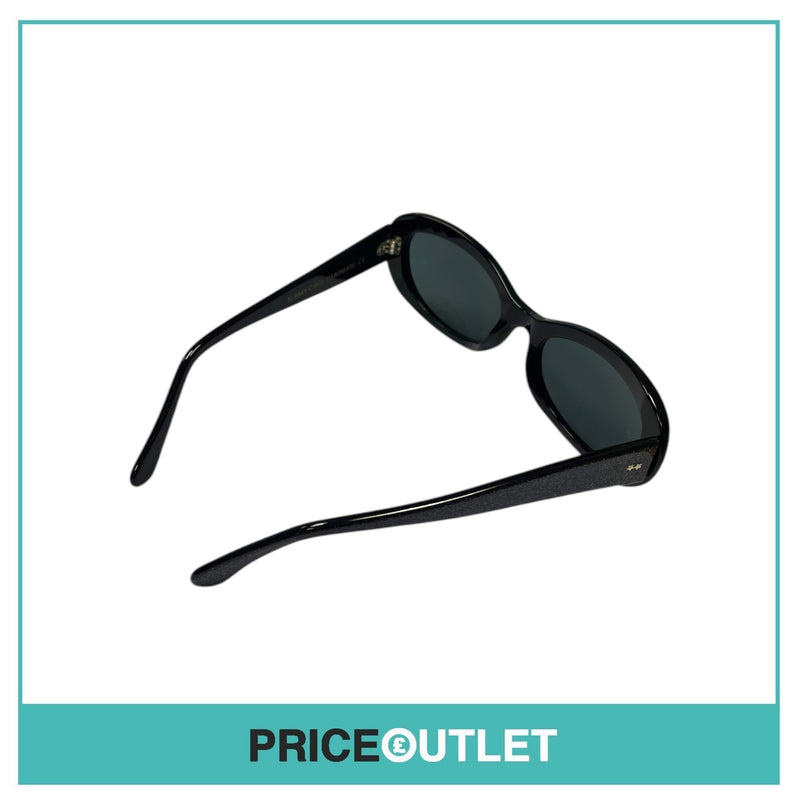 Black Glitter Frame Cat Eye Sunglasses RRP £325