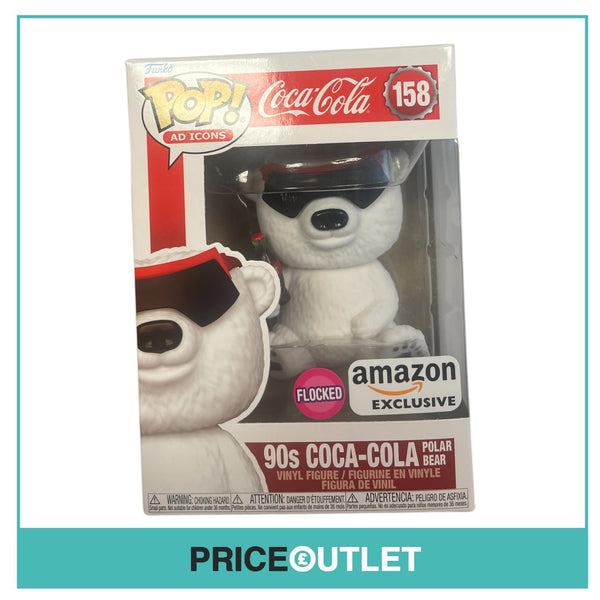 Funko - Coca-Cola - 90’s Coca-Cola Polar Bear #158 (Flocked) (Exclusive) (Slight Damage)