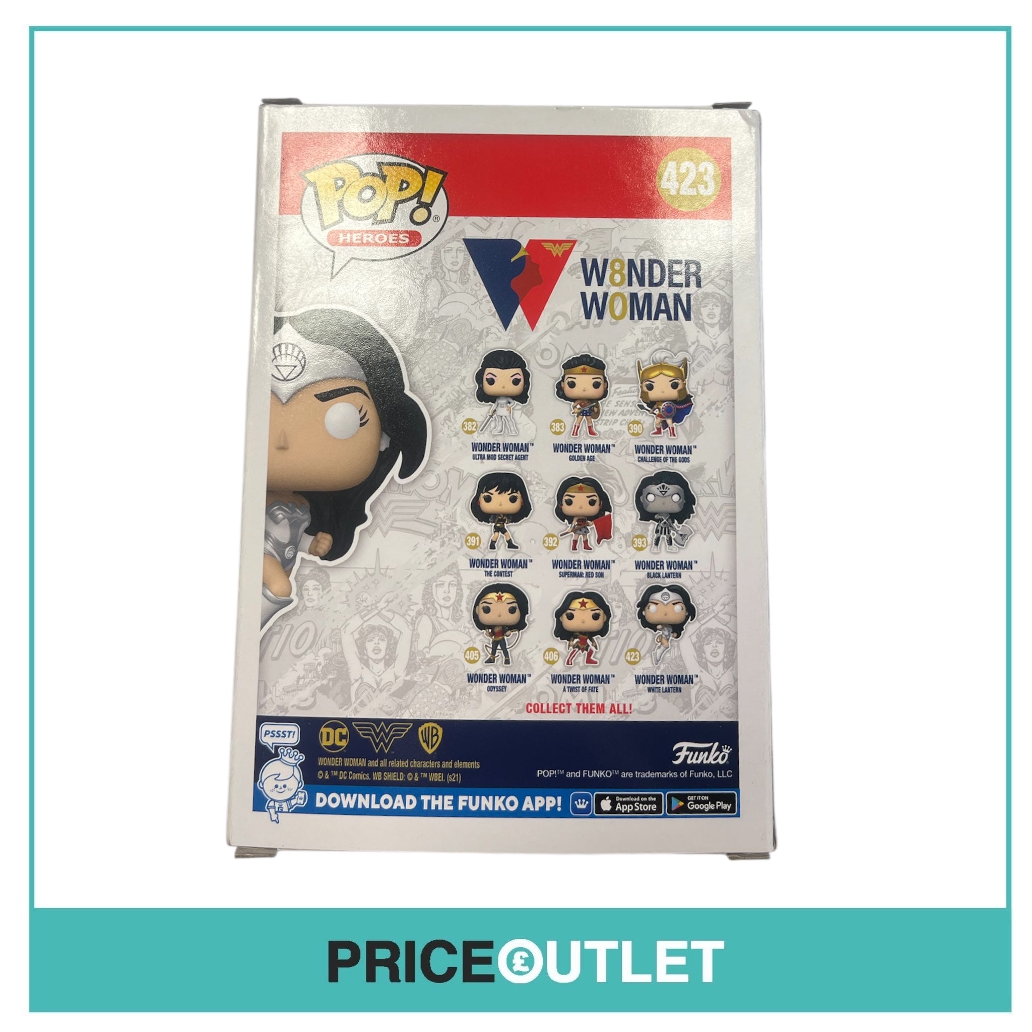 Funko - Wonder Woman - Wonder Woman White Lantern (Exclusive) (Slight Damage)