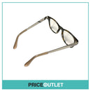 No Lens Green Shimmer Pattern Frame With Silver & Translucent Pink Arm Detail RRP £325