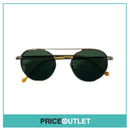 Gold Frame Sunglasses With Translucent Yellow Arm Detail RRP £325
