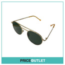 Gold Frame Sunglasses With Translucent Yellow Arm Detail RRP £325