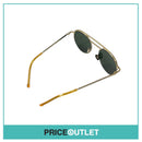Gold Frame Sunglasses With Translucent Yellow Arm Detail RRP £325