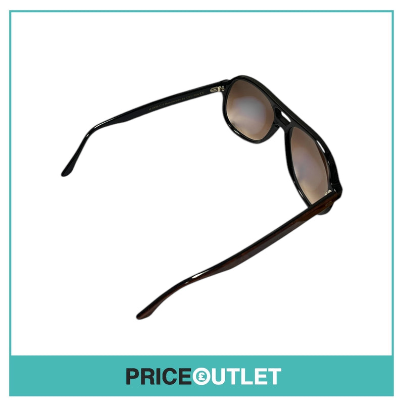 Brown Pattern Print & Black Frame Pilot Frame Sunglasses RRP £325