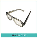 No Lens Grey Translucent Frame Square Glasses RRP £325