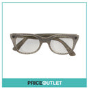 Clear Lens Black Fishnet Print & Beige Glasses RRP £325