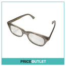 Clear Lens Black Fishnet Print & Beige Glasses RRP £325