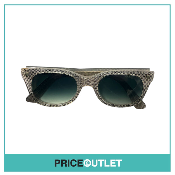 Black Fishnet Print & Beige Sunglasses RRP £325