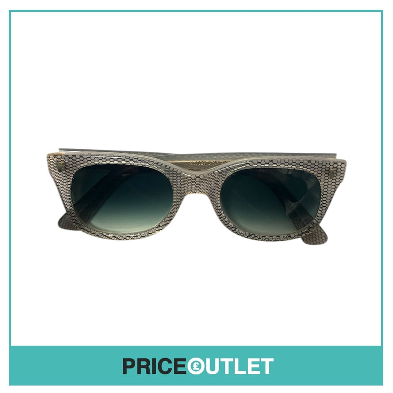 Black Fishnet Print & Beige Sunglasses RRP £325