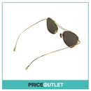 Thin Gold Frame Cat eye Sunglasses With Reflective Lens RRP £325