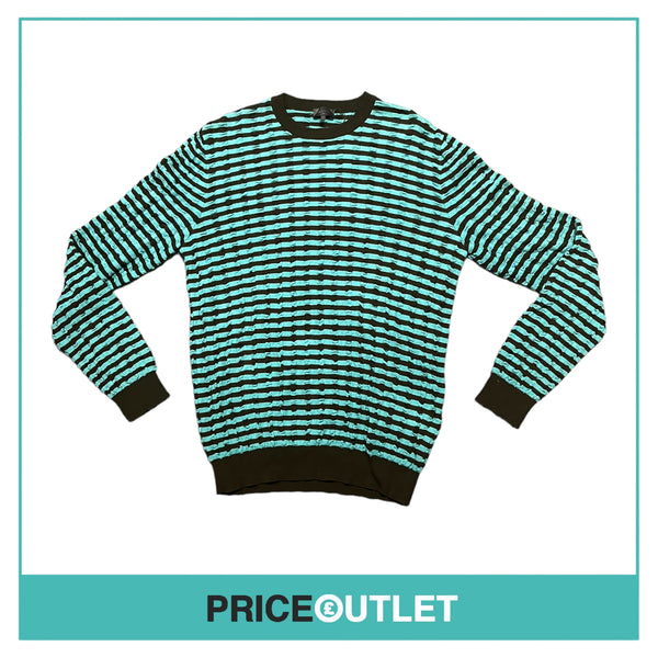 Lanvin - Blue and Black Striped Knit Jumper - Size M - BRAND NEW WITH TAGS