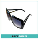 Black Frame Oversized Sunglasses With Two Arm Detail RRP £325
