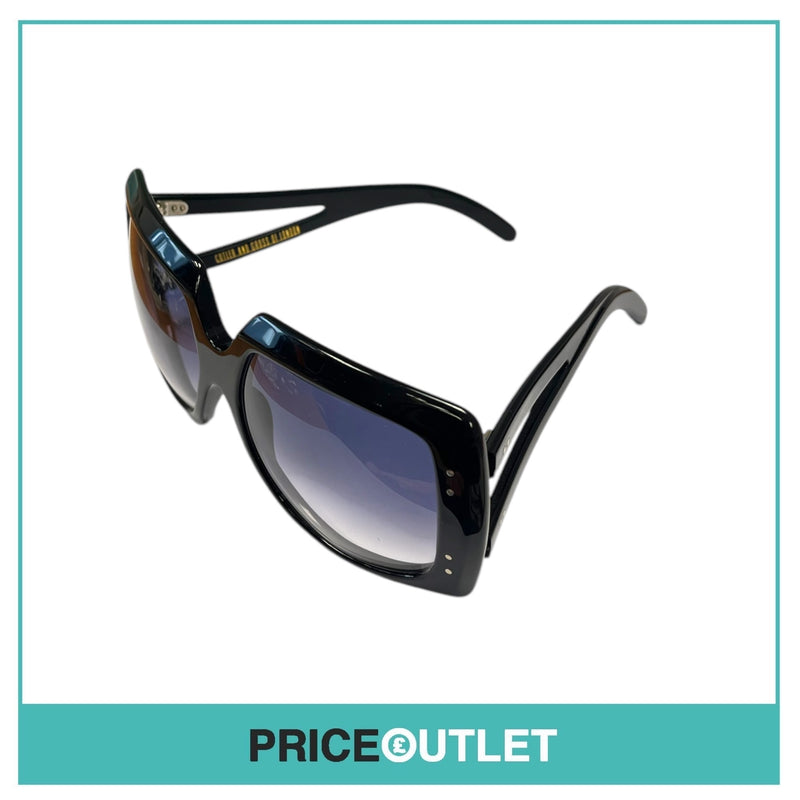 Black Frame Oversized Sunglasses With Two Arm Detail RRP £325