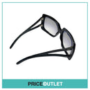 Black Frame Oversized Sunglasses With Two Arm Detail RRP £325