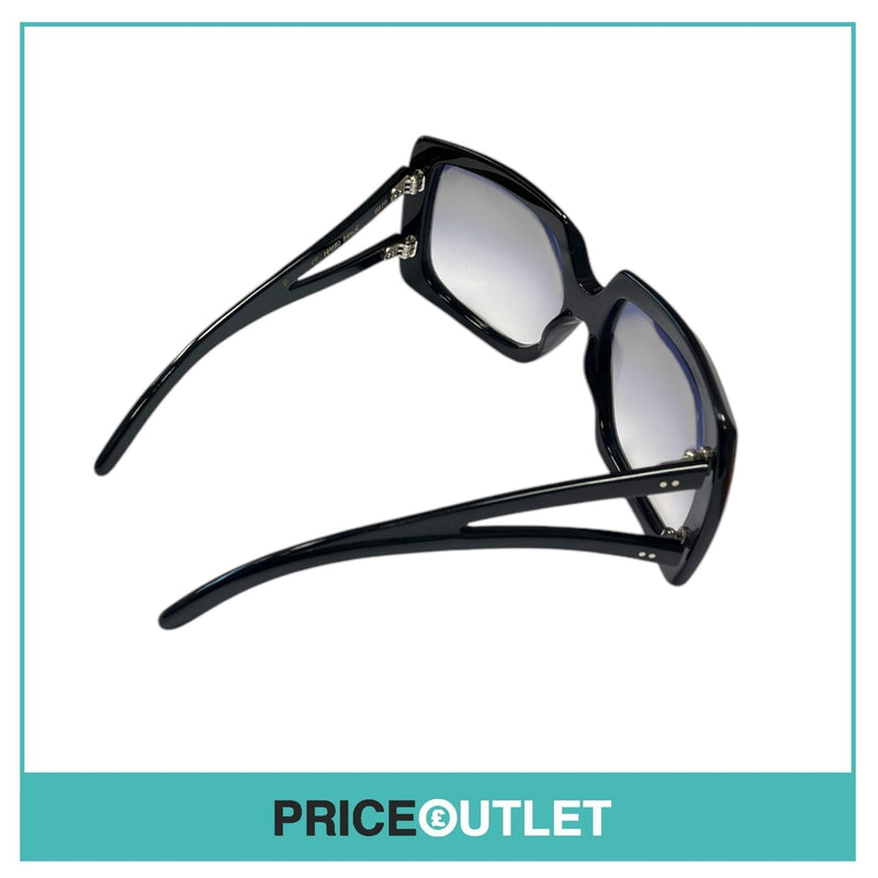 Black Frame Oversized Sunglasses With Two Arm Detail RRP £325