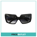 Deep Brown Tortoiseshell Oversized Frame Sunglasses With Two Arm Detail RRP £325