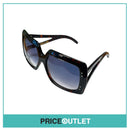 Deep Brown Tortoiseshell Oversized Frame Sunglasses With Two Arm Detail RRP £325