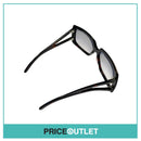 Deep Brown Tortoiseshell Oversized Frame Sunglasses With Two Arm Detail RRP £325