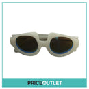 Thomas Tait White Frame Sunglasses With Blue Tint Lens RRP £325